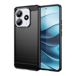 Funda móvil fibra de carbono TPU y policarbonato diseño antichoque antihuellas
