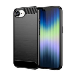 Funda móvil fibra de carbono diseño robusto esquinas redondeadas silicona policarbonato