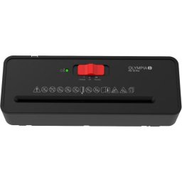 Destructora de papel Olympia PS 16 Pro compacta negra para oficina y hogar