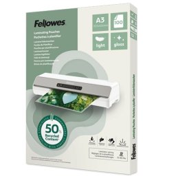 Plastificadora Fellowes 100142988 A3 Brillante 80 µm 100 hojas recicladas