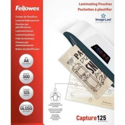 Lámina de plastificar Fellowes 100144249 A4 125 µm mate transparente 500 unidades