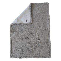 TIAKI manta impermeable para perros, gris - Talla M: 101x 73cm (L x An)