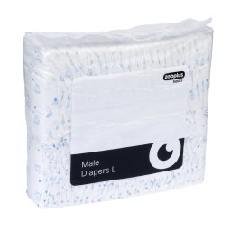 Pañales Basics para perros machos - Talla L: 57 - 72 cm, 50 unidades