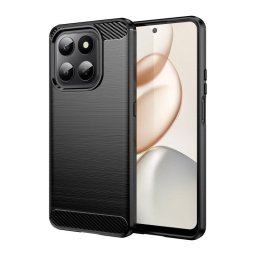 Funda para móvil Max Power Digital Fibra de Carbono Antigolpes Silicona Negra para Honor 400 Smart