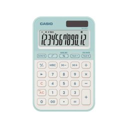 Calculadora Casio MS-20YC Escritorio 12 dígitos batería solar verde claro