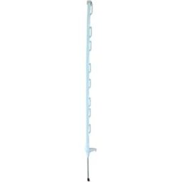 Gemi Elettronica Poste de plástico 121 cm para pastor eléctrico, estaca resistente uv para cerca eléctrica y valla electrificada gemi
