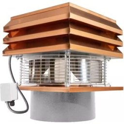 Gemi Elettronica Extractor de humo profesional de cobre redondo para chimenea, extractor de chimenea eléctrico tipo sombrero gemi