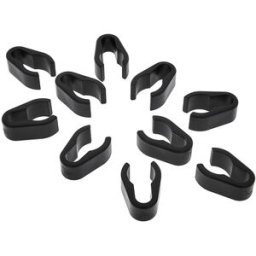 K&M ; Cable Holder 20mm 10x Negro