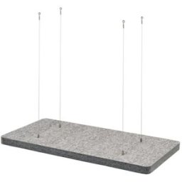 t.akustik PET Ceiling Absorber 120 SGR Gris plateado