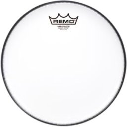 Remo 10" Ambassador Smooth White Blanco
