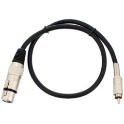 pro snake 15231/0,5 Audio Adaptercable Negro