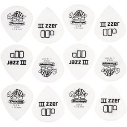 Dunlop Tortex Jazz III White 1,14 Blanco