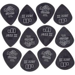 Dunlop Tortex Pitchblack Jazz 73 12P