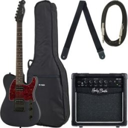 Harley Benton TE-20HH SBK Standard Bundle 1 negro mate