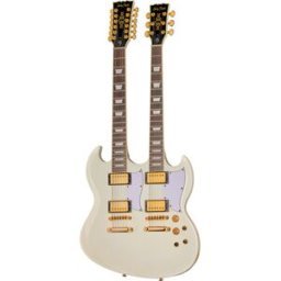 Harley Benton DC-Custom II 612 White Blanco de alto brillo