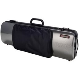 bam 2011XLSC Hightech Violin Case Aspecto de carbono plateado