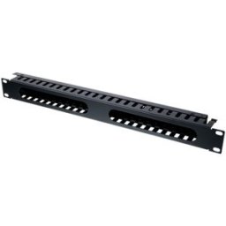 the t.racks Rack Organizer 1U Lacado al polvo en negro