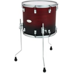 DrumCraft Series 6 16"x14" Floor Tom SBR Satin Black to Red Fade