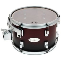 DrumCraft Series 6 12"x08" Tom Tom SBR Satin Black to Red Fade