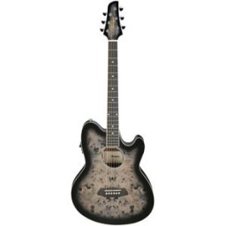 Ibanez TCY10PA-BKB Transparent Brown Black Burst de alto brillo