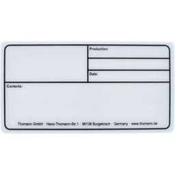 Stairville Tourlabel 150x80mm White Blanco