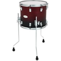 DrumCraft Series 6 14"x12" Floor Tom SBR Satin Black To Red Fade