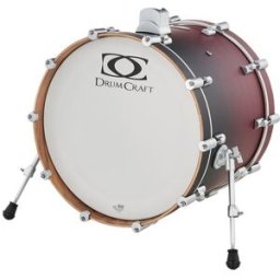 DrumCraft Series 6 20"x16" BD SBR-WM Black to Red Fade