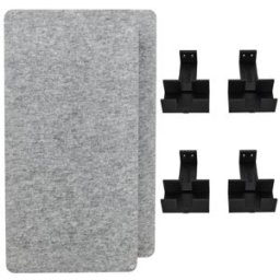 t.akustik PET Wall Absorber 120 S Bundle Gris plateado