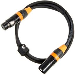 Stairville PDC3CC DMX Cable 1,0 m 3 pin Naranja