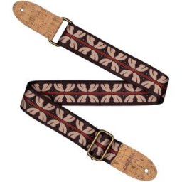 Cascha CUS-VC10 Ukulele Strap Red Str Étnico con rayas rojas
