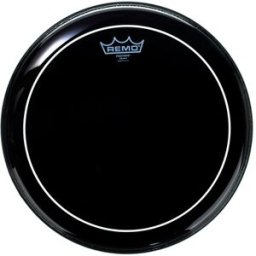 Remo 14" Pinstripe Ebony Negro