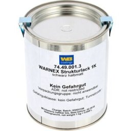 Warnex Structure Paint Black 1Kg Negro Mate