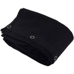 Stairville Curtain 160g/m² 5.0x5.0m Bk Negro