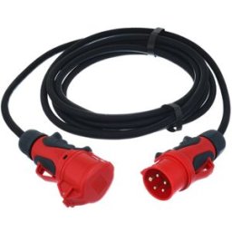 Stairville CEE Cable 16A 2,5mm² 5m Grip Negro