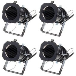 Stairville PAR 16 GU10 black Bundle