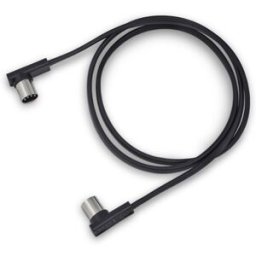 Rockboard Flat MIDI Cable 100cm Black Negro