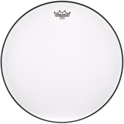 Remo 18" Emperor White Suede Blanco