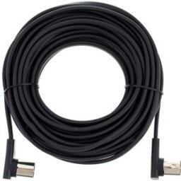 Rockboard Flat MIDI Cable 1000cm Black Negro