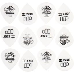 Dunlop Tortex Jazz III White 1,50 Blanco