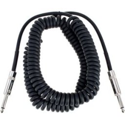 the sssnake WPP1060 Coiled Instr. Cable Negro