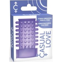 Casual Love Funda Vibrador Pene Púrpura 1ud