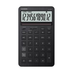 Calculadora Casio JW-200DQ sobremesa 12 dígitos metal negro batería solar