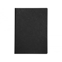 Libreta age-bag tapa cartulina lomo cosido liso 96 hojas color negro 148x210 mm