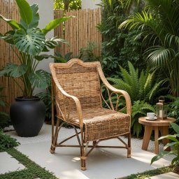 SILLON DE BAMBU Y RATAN
