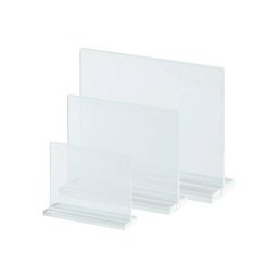 Portagráfica con base de metacrilato horizontal