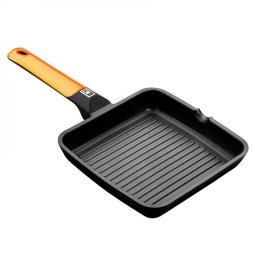 Sartén parrilla BRA Efficient Orange 28 cm aluminio fundido antiadherente