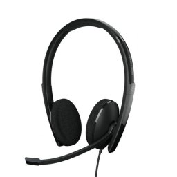 Auriculares Epos Adapt 160 USB-C II con cable USB-C para oficina y cancelación de ruido negros
