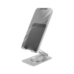 Soporte Mars Gaming MA-RSS aluminio plegable rotación 360º gris plateado