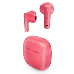 Auriculares Energy Sistem StreetMusic inalámbricos Bluetooth True Wireless con micrófono y asistente de voz, color rosa