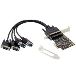 Tarjeta PCIe Conceptronic EMRICK12B 4 Puertos Serie RS232 DB9 Control de Flujo